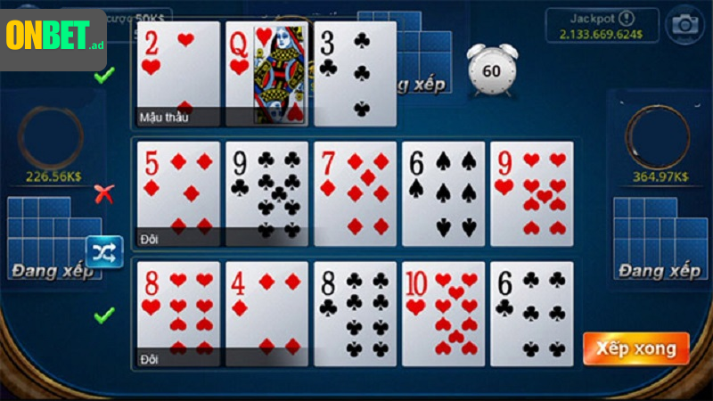 Poker: sảnh rồng, thùng phá sảnh, tứ quý.