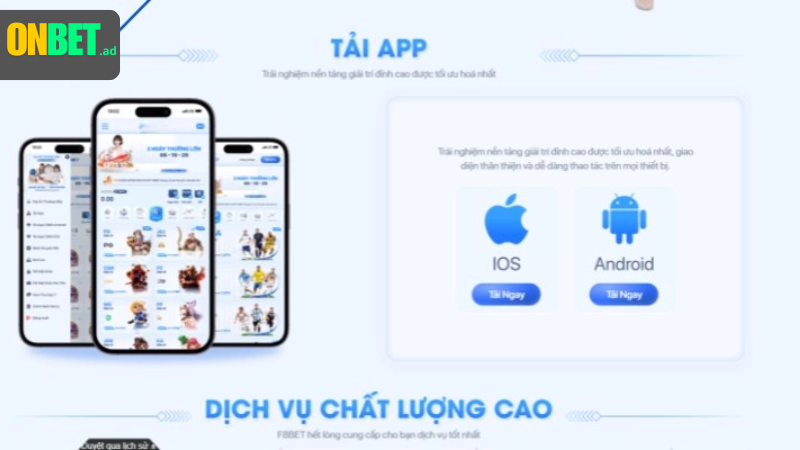 iOS: tải Onbet dễ dàng, nhanh chóng.